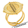 Wholesale Jewelry IG Style Simple Style Geometric 304 Stainless Steel 18K Gold Plated Plating Open Rings