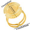 Wholesale Jewelry IG Style Simple Style Geometric 304 Stainless Steel 18K Gold Plated Plating Open Rings