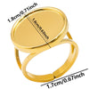 Wholesale Jewelry IG Style Simple Style Geometric 304 Stainless Steel 18K Gold Plated Plating Open Rings