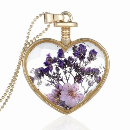 Ig Style Simple Style Heart Shape Alloy Plating Inlay Artificial Crystal Women'S Pendant Necklace