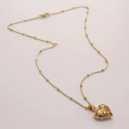 Ig Style Simple Style Heart Shape Copper Plating Inlay Zircon Gold Plated Jewelry Set