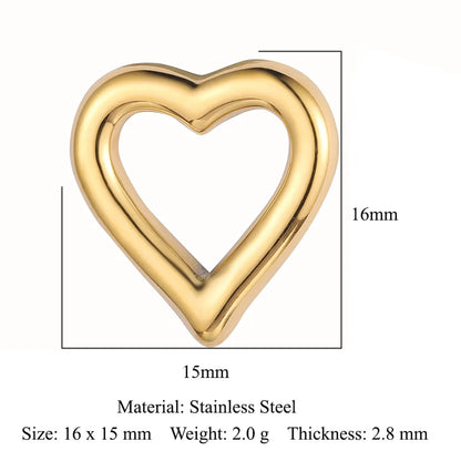 Ig Style Simple Style Heart Shape Eye Key Stainless Steel Plating Inlay Zircon Charms Jewelry Accessories