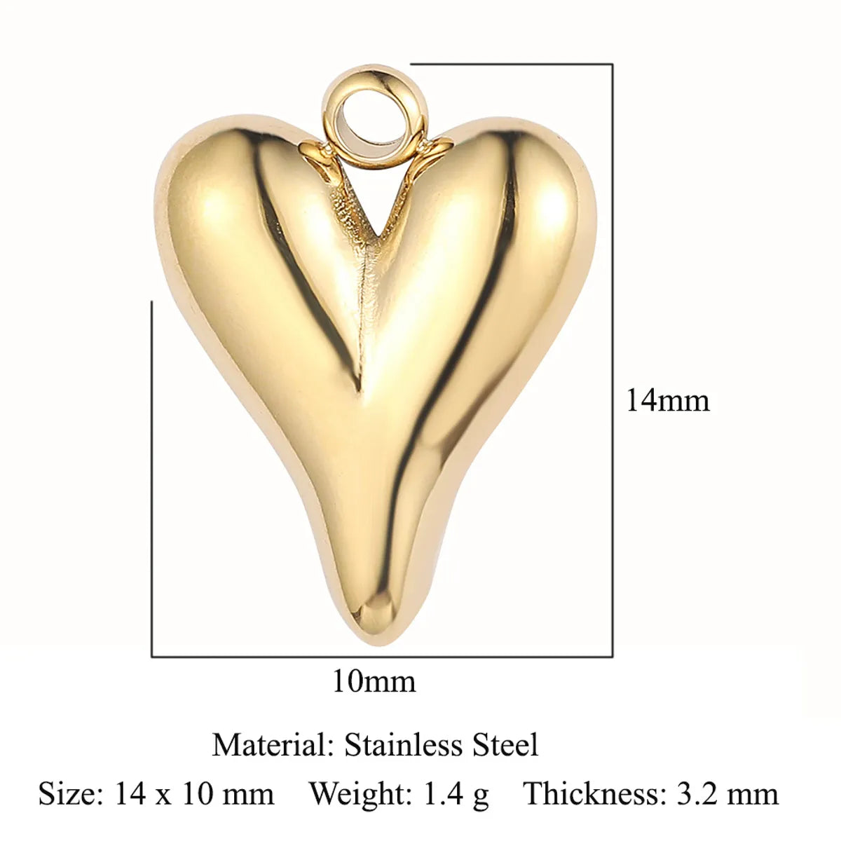 Ig Style Simple Style Heart Shape Eye Key Stainless Steel Plating Inlay Zircon Charms Jewelry Accessories