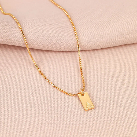 Ig Style Simple Style Letter Alloy Plating Women'S Pendant Necklace