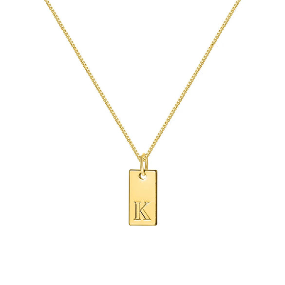 Ig Style Simple Style Letter Alloy Plating Women'S Pendant Necklace