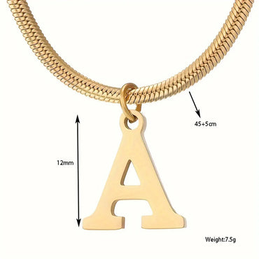 IG Style Simple Style Letter Ferroalloy Gold Plated Women's Pendant Necklace