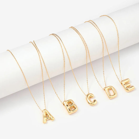 Ig Style Simple Style Letter Stainless Steel Copper Polishing Plating 18k Gold Plated Pendant Necklace