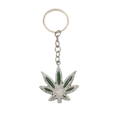 IG Style Simple Style Maple Leaf Alloy Inlay Rhinestones Bag Pendant Keychain