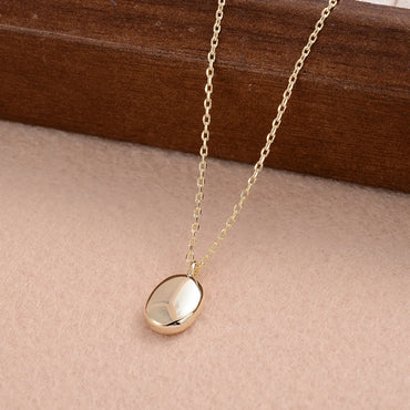 Ig Style Simple Style Oval Copper Pendant Necklace In Bulk