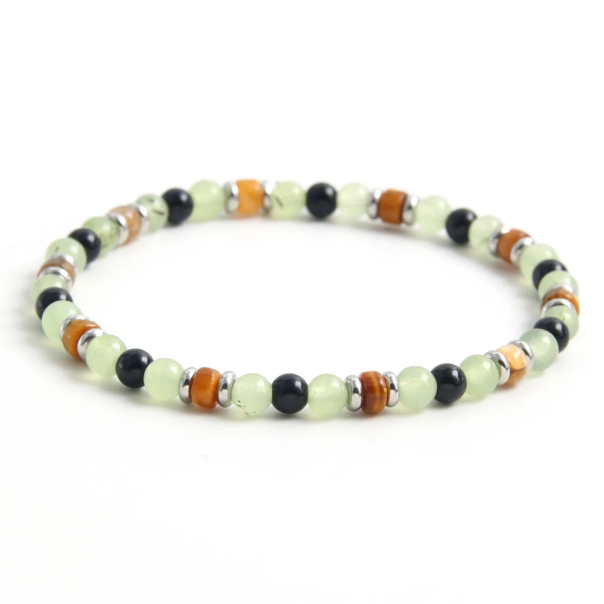 IG Style Simple Style Round 304 Stainless Steel Natural Stone Beaded Women's Bracelets