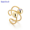 Wholesale Jewelry IG Style Simple Style Round Titanium Steel 18K Gold Plated Pearl Plating Rings Bracelets Earrings