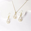 IG Style Simple Style Shiny Water Droplets Alloy Hollow Out Inlay Rhinestones Women'S Jewelry Set