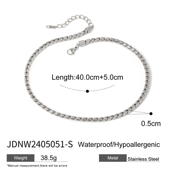 IG Style Simple Style Solid Color 304 Stainless Steel Women'S Bracelets Necklace