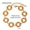 Wholesale Jewelry IG Style Simple Style Streetwear Circle 304 Stainless Steel Plating Bracelets Earrings