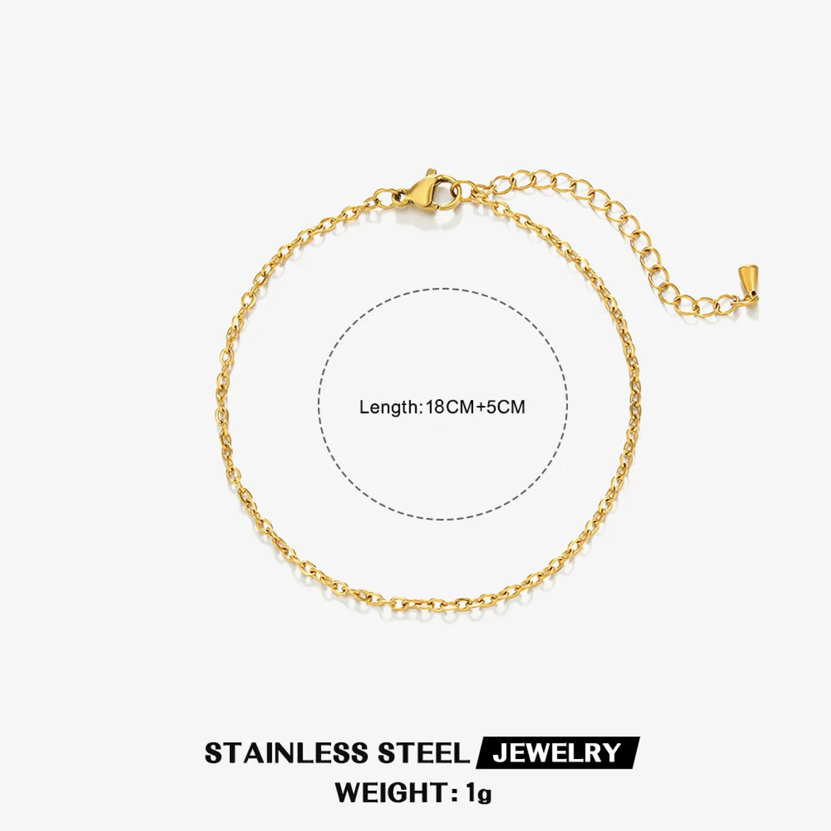 IG Style Simple Style Twist 304 Stainless Steel 18K Gold Plated Bracelets In Bulk