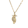 Ig Style Simple Style Woodpecker Bird Stainless Steel Copper Gold Plated Zircon Pendant Necklace In Bulk