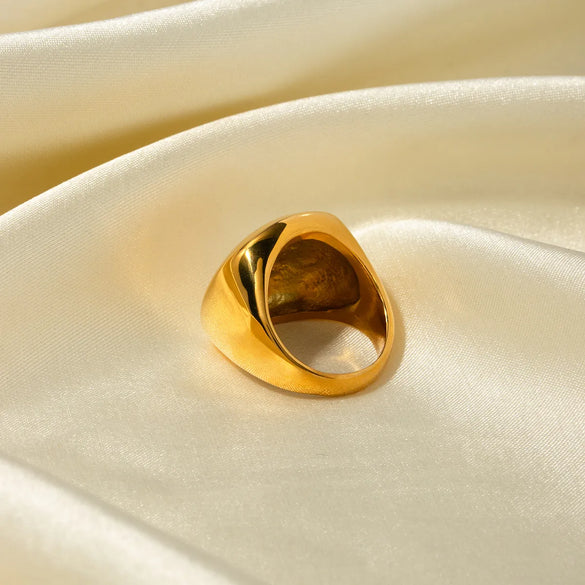 Wholesale Jewelry IG Style Solid Color 304 Stainless Steel Titanium Steel Plating Rings