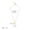 Stainless Steel 18K Gold Plated IG Style Enamel Plating Star Moon Heart Shape Pendant Necklace