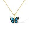 IG Style Sweet Butterfly 304 Stainless Steel Plastic Copper Inlay Women'S Pendant Necklace