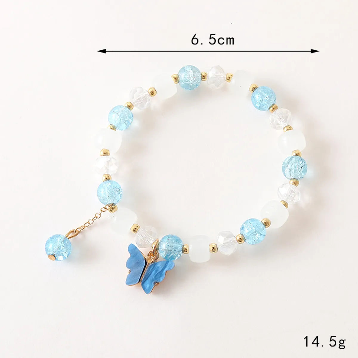 IG Style Sweet Butterfly Beaded Crystal Wholesale Bracelets