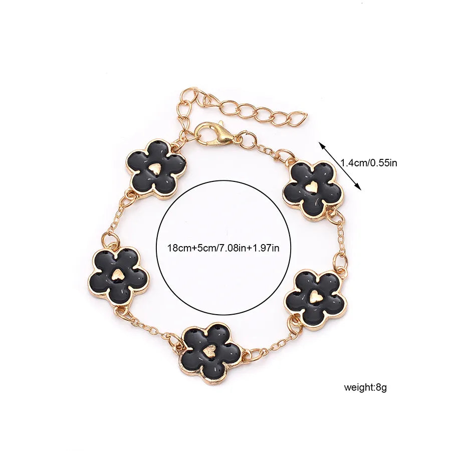 IG Style Sweet Flower Alloy Wholesale Bracelets