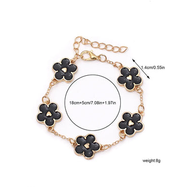 IG Style Sweet Flower Alloy Wholesale Bracelets