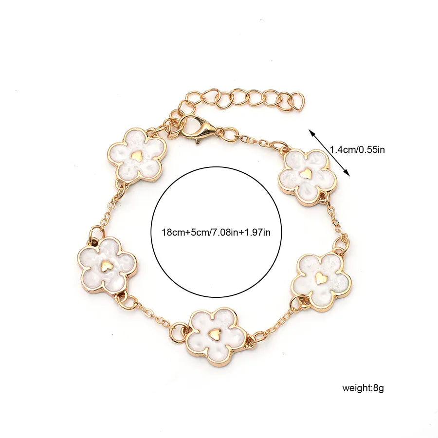 IG Style Sweet Flower Alloy Wholesale Bracelets