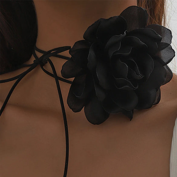 IG Style Sweet Flower Polyester Wholesale Choker