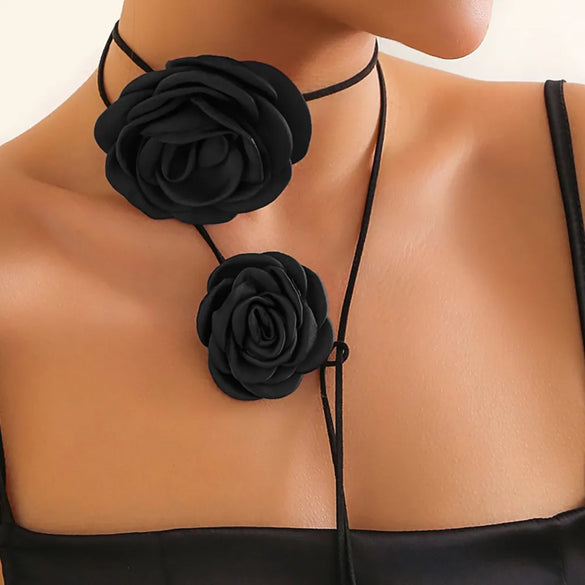 IG Style Sweet Flower Polyester Wholesale Choker