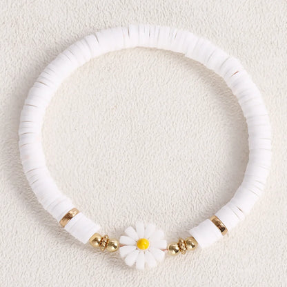 IG Style Sweet Flower Soft Clay Wholesale Bracelets