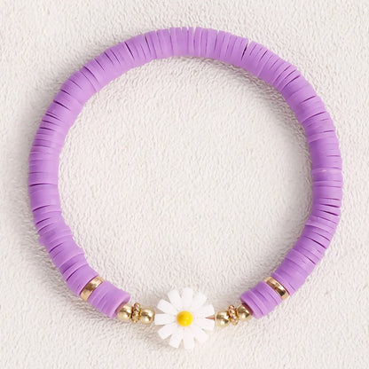 IG Style Sweet Flower Soft Clay Wholesale Bracelets