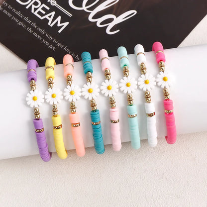 IG Style Sweet Flower Soft Clay Wholesale Bracelets