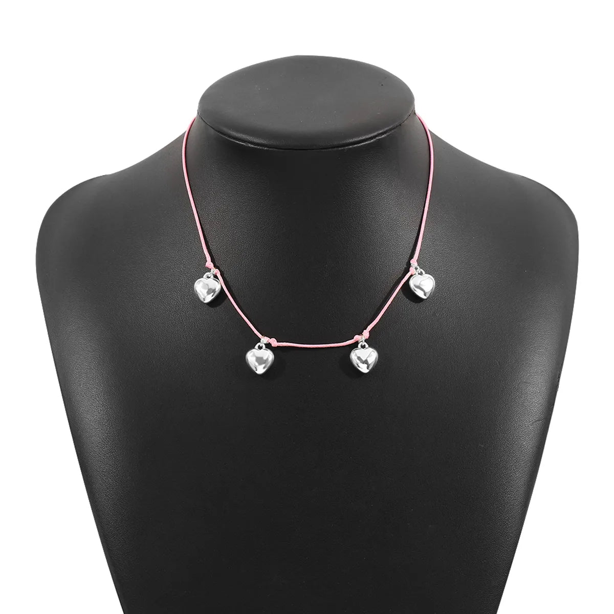 IG Style Sweet Heart Shape CCB Wax Line Wholesale Pendant Necklace