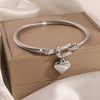 IG Style Sweet Heart Shape Titanium Steel Bangle In Bulk