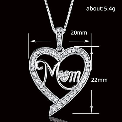 Ig Style Sweet Letter Heart Shape Copper Inlay Zircon Pendant Necklace