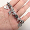 1 Piece 304 Stainless Steel Zircon Tree Heart Shape Crown Polished Pendant Beads Chain