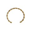 Ig Style Twist Titanium Steel 18k Gold Plated Cuff Bracelets In Bulk
