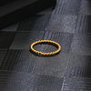304 Stainless Steel 18K Gold Plated IG Style Plating Twist Rings
