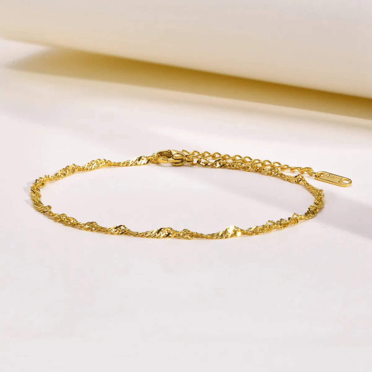 IG Style Vacation Geometric 201 Stainless Steel Plating 18K Gold Plated Women's Anklet