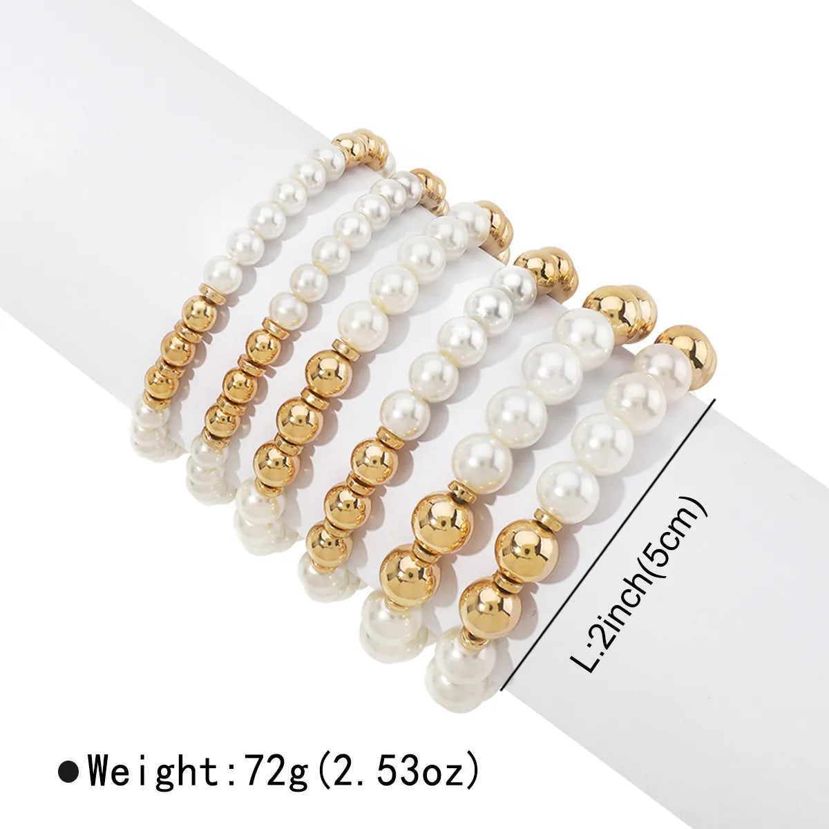 IG Style Vacation Pearl CCB Imitation Pearl Wholesale Bracelets