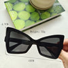 IG Style Y2K Casual Color Block Pc Resin Polygon Butterfly Frame Full Frame Women'S Sunglasses