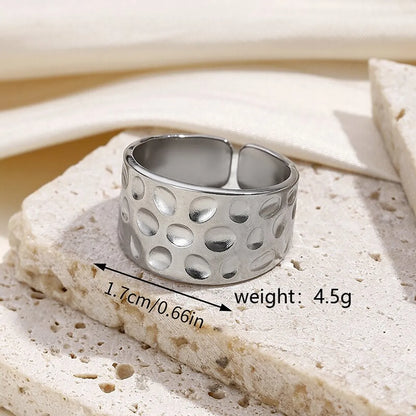 Ig Style Y2k Classic Style Star Moon Heart Shape Stainless Steel Open Rings