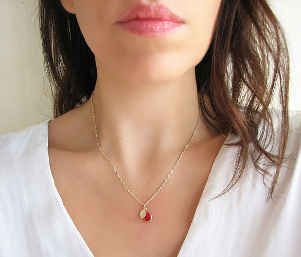 Birthstone Necklace, Leaf Necklace, Birthstone Jewelry, Family Necklace, Birthstone Necklace for Mom, Personalized Gifts