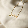 Customized Gold Name Necklace with Box Chain