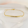 Personalised Bar Bracelet•Personalised Name Bracelet•Stacking Bracelet•Coordinates Bracelet•Gift For Her•Bridesmaids Gift