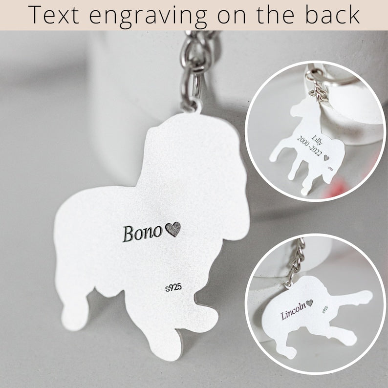 Dog photo keychain • Pet keychain • Pet memorial • Custom dog keychain • Dog memorial gift • Valentines day • Gifts for her • Gifts for him