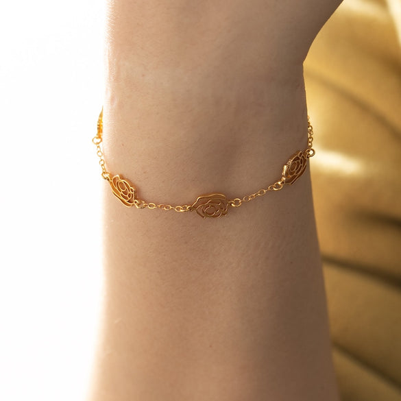 Birth Flower Bracelet, Personalized Women Bracelet, Custom Family Birth Flower Bracelet, Dainty Bracelet for Girl, Christmas Gift for Mother