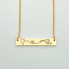 Long Distance Necklace, Location Jewelry, Long Distance Living Apart Necklace State Necklace Any Country California Texas Florida New York