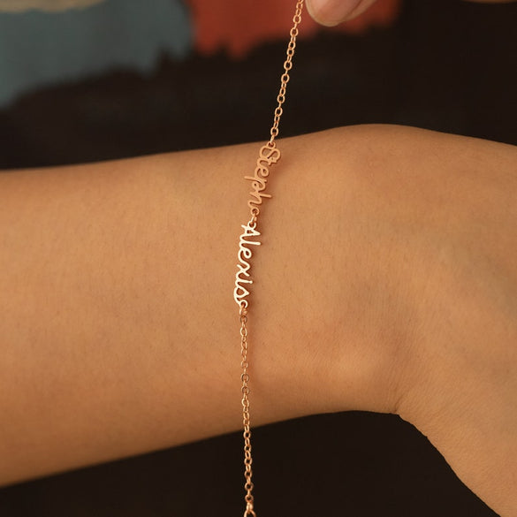 Personalized Name Bracelet, Custom Multiple Name Bracelet, Silver Bracelet for Mother, Family Name Bracelet, Mothers Day Gift,Christmas Gift