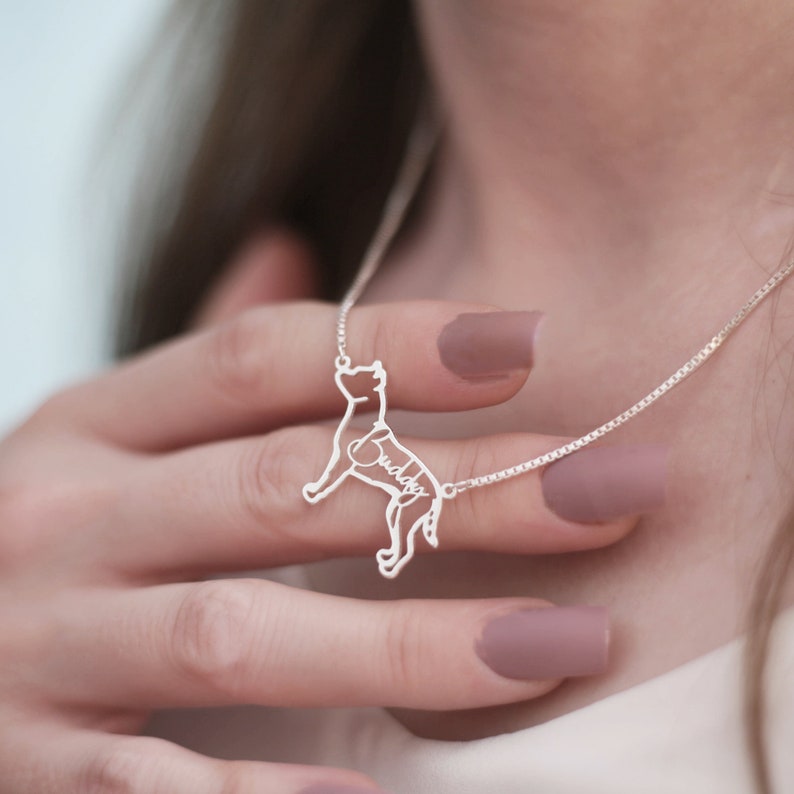 Custom Dog Name Necklace - Personalized Pet Memorial Loss Pendant - Gift for Dog Owners - Custom Pet Loss Gift - Mothers Day Gifts For Women